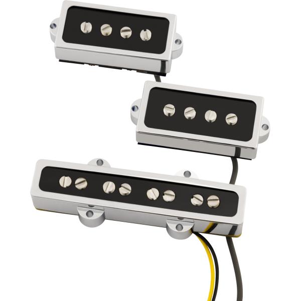 Fender-ピックアップCobalt Chrome P/J Bass® Pickup Set