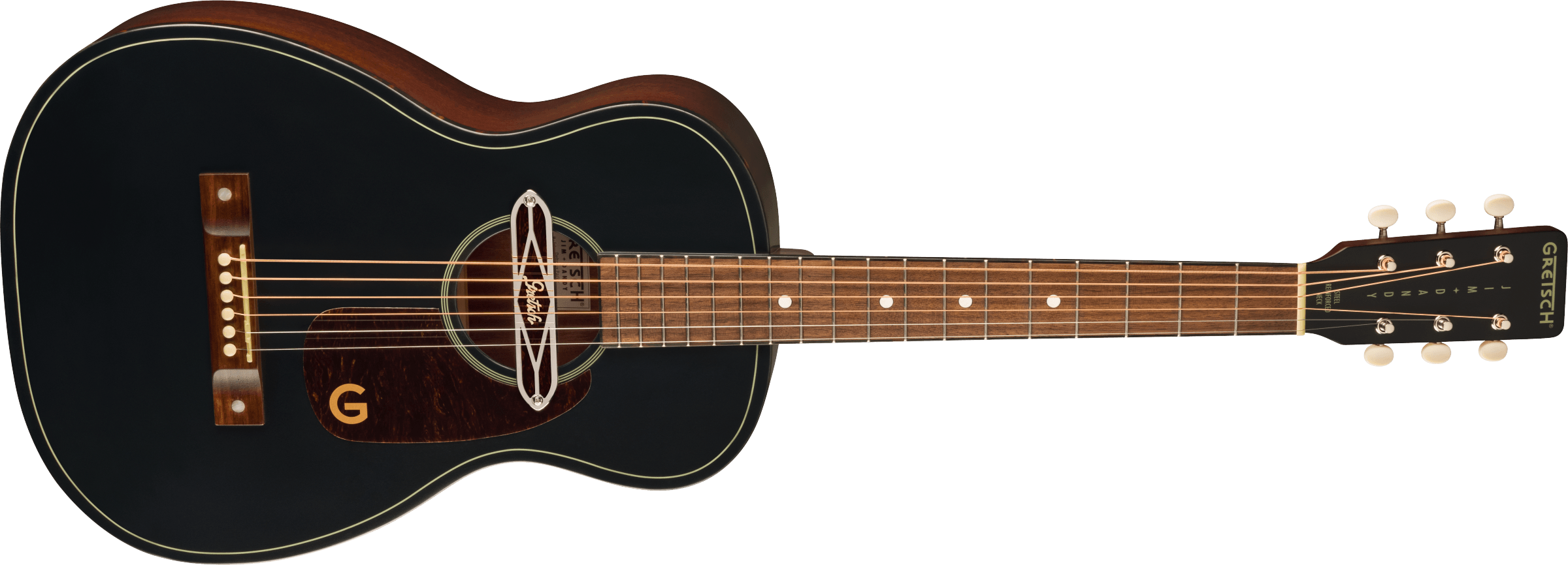 Deltoluxe Parlor, Walnut Fingerboard, Tortoiseshell Pickguard, Black Top追加画像 Deltoluxe Parlor, Walnut Fingerboard, Tortoiseshell Pickguard, Black Top追加画像