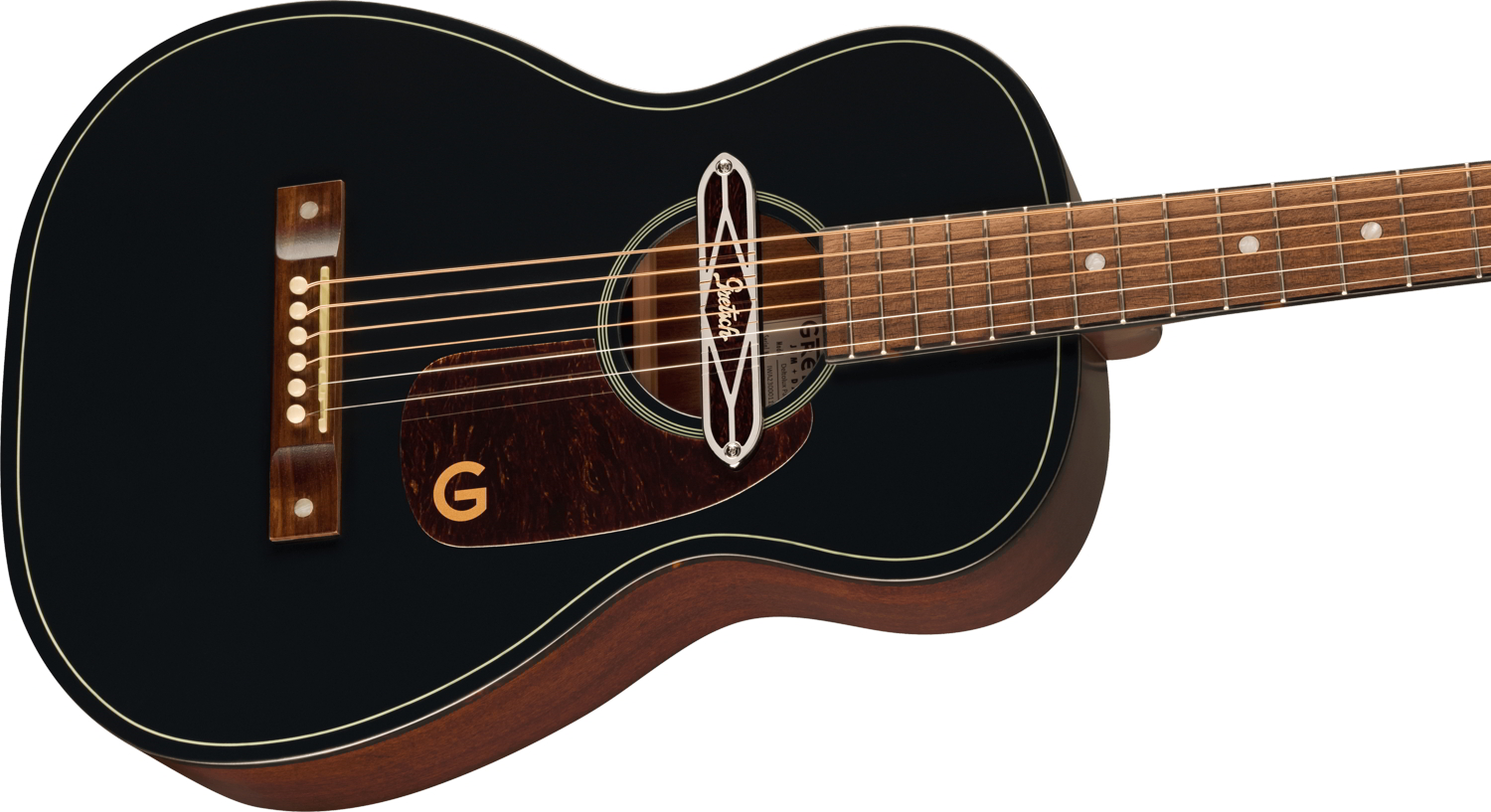 Deltoluxe Parlor, Walnut Fingerboard, Tortoiseshell Pickguard, Black Top追加画像 Deltoluxe Parlor, Walnut Fingerboard, Tortoiseshell Pickguard, Black Top追加画像