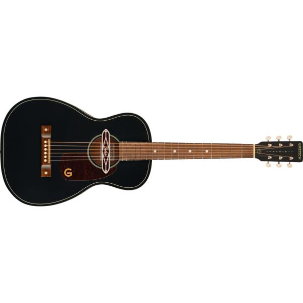 Deltoluxe Parlor, Walnut Fingerboard, Tortoiseshell Pickguard, Black Topサムネイル
