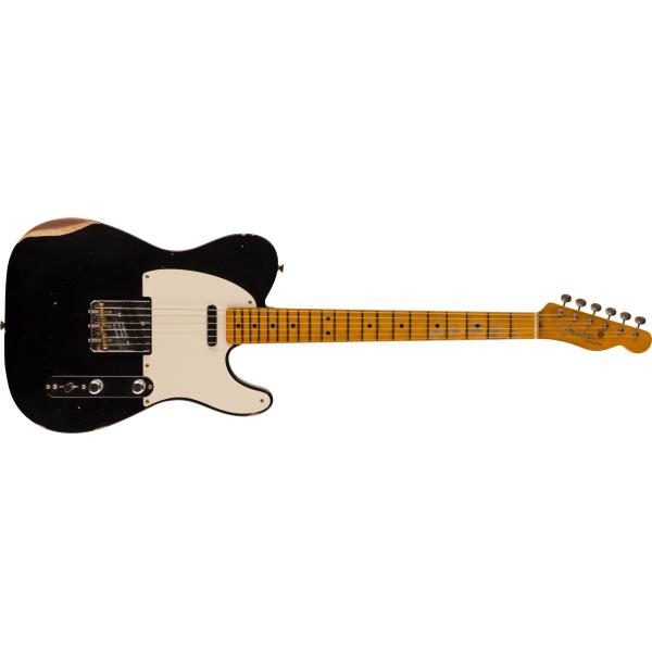 Fender Custom Shop-ネック2023 Limited Edition Reverse '50s Telecaster® Relic®, 1-Piece Rift Sawn Maple Neck, Aged Black
