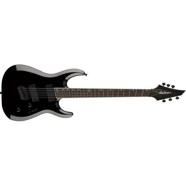 Jackson-エレキギターPro Plus Series DK Modern MS HT6, Ebony Fingerboard, Gloss Black