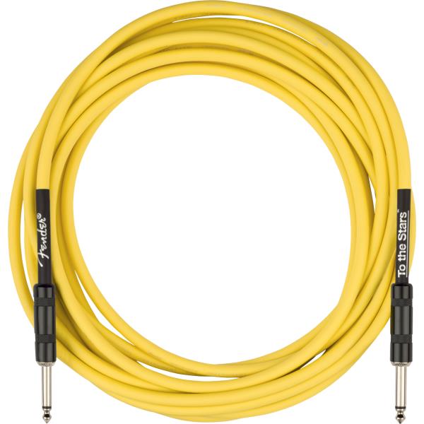 Fender-楽器用ケーブルTom DeLonge 18.6' To The Stars Instrument Cable, Graffiti Yellow