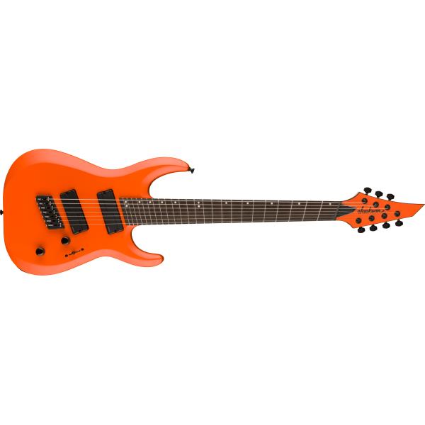 Jackson-エレキギターPro Plus Series DK Modern HT7 MS, Ebony Fingerboard, Satin Orange Crush