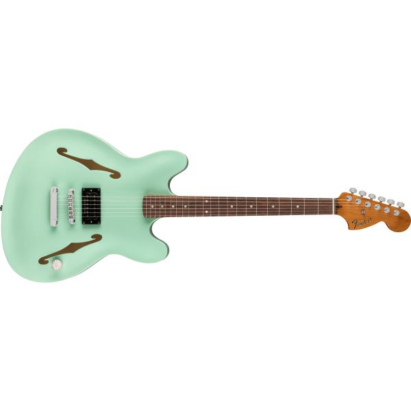 Fender-エレキギターTom DeLonge Starcaster®, Rosewood Fingerboard, Chrome Hardware, Satin Surf Green