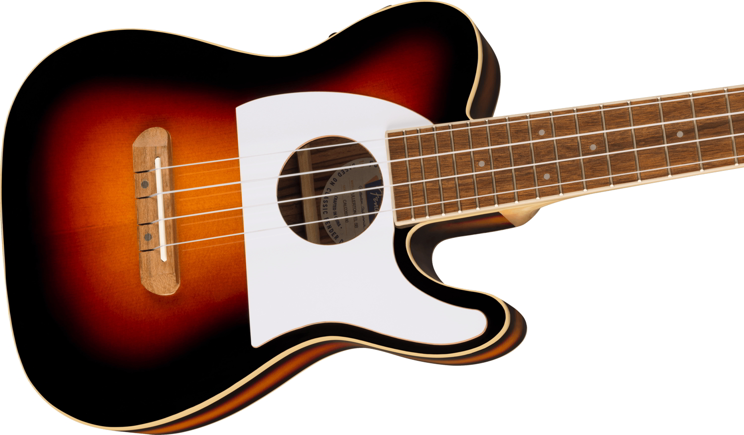 Fullerton Tele® Uke, Walnut Fingerboard, White Pickguard, 2-Color Sunburst追加画像 Fullerton Tele® Uke, Walnut Fingerboard, White Pickguard, 2-Color Sunburst追加画像