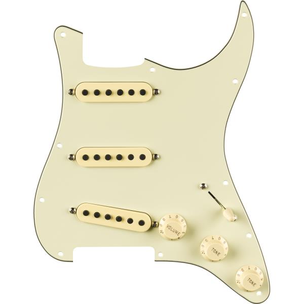 Fender-ピックガードPre-Wired Strat® Pickguard, Eric Johnson Signature, Mint Green 11 Hole PG