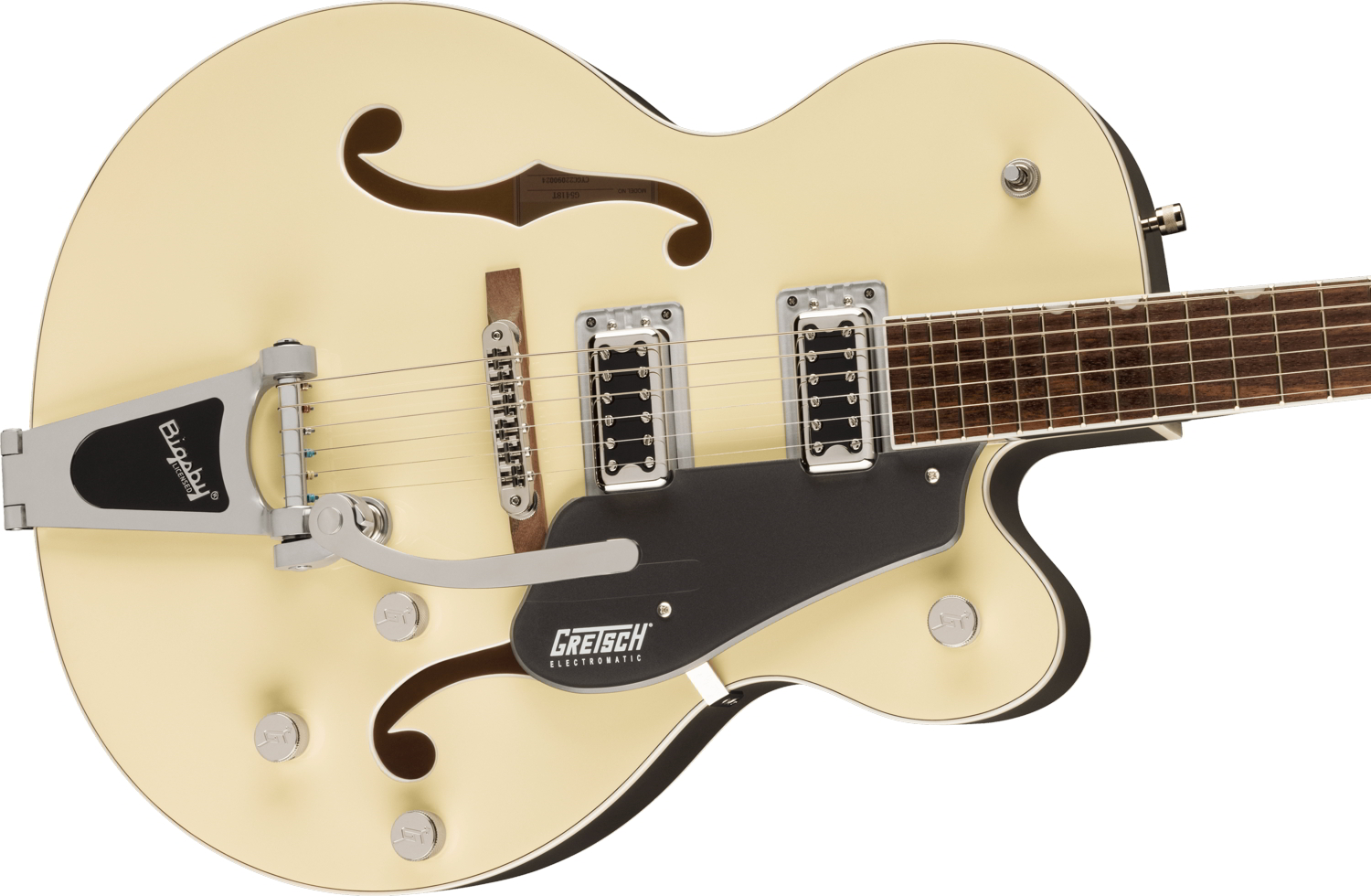 G5420T Electromatic® Classic Hollow Body Single-Cut with Bigsby®, Laurel Fingerboard, Two-Tone Vintage White/London Grey追加画像 G5420T Electromatic® Classic Hollow Body Single-Cut with Bigsby®, Laurel Fingerboard, Two-Tone Vintage White/London Grey追加画像
