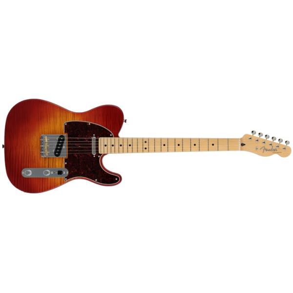 2024 Collection Made in Japan Hybrid II Telecaster®, Maple Fingerboard, Flame Sunset Orange Transparentサムネイル