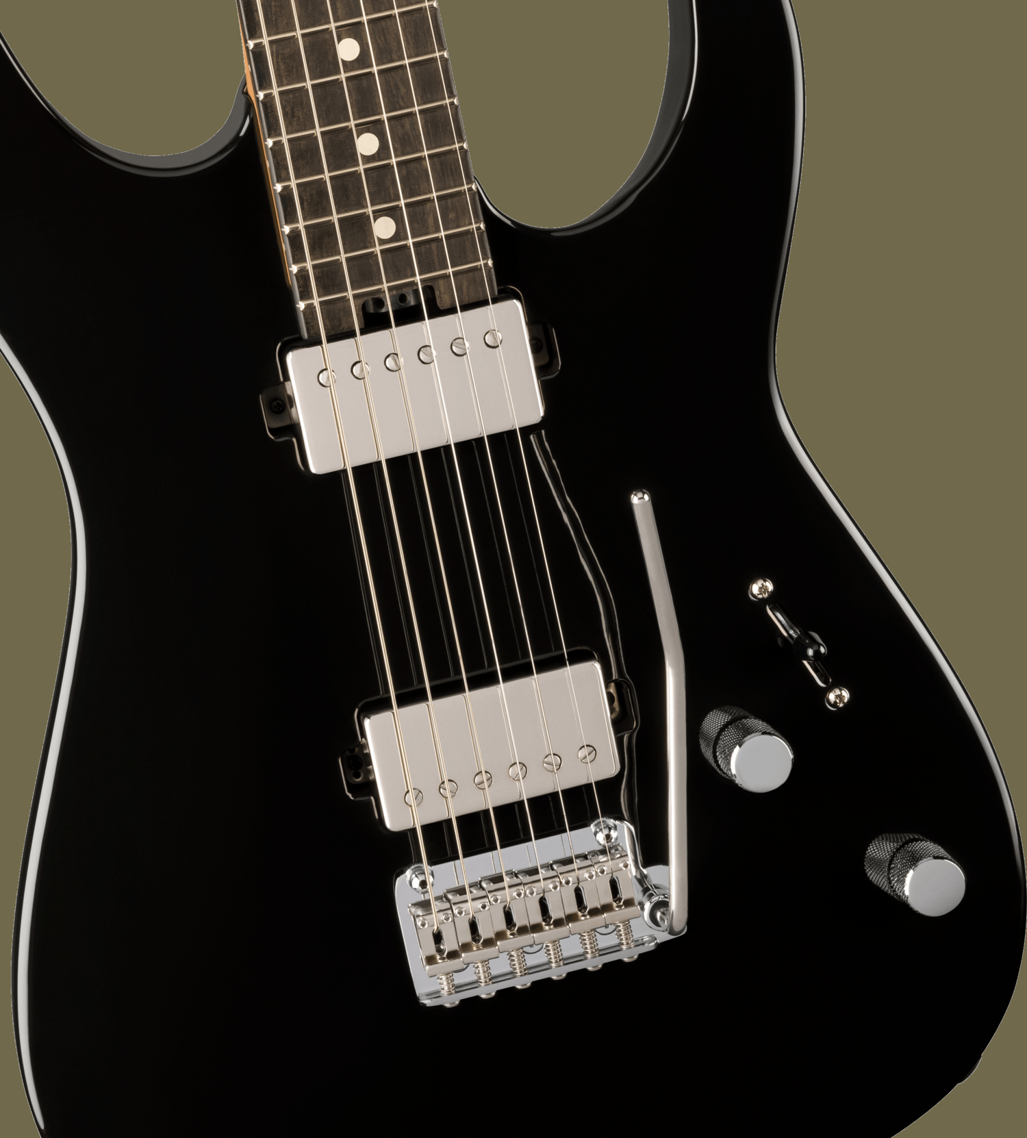 Super-Stock DKA22 2PT EB, Ebony Fingerboard, Gloss Black追加画像 Super-Stock DKA22 2PT EB, Ebony Fingerboard, Gloss Black追加画像
