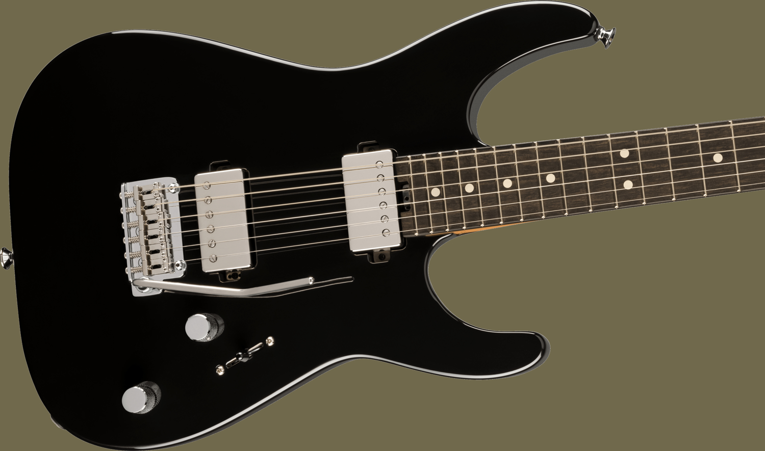 Super-Stock DKA22 2PT EB, Ebony Fingerboard, Gloss Black追加画像 Super-Stock DKA22 2PT EB, Ebony Fingerboard, Gloss Black追加画像