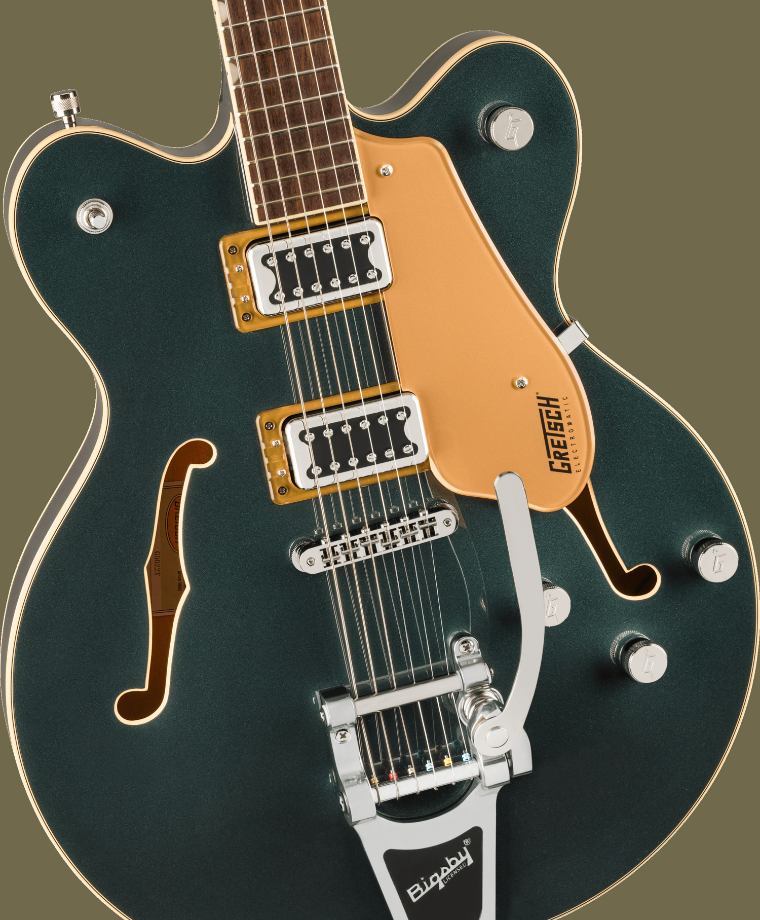 G5622T Electromatic® Center Block Double-Cut with Bigsby®, Laurel Fingerboard, Cadillac Green追加画像 G5622T Electromatic® Center Block Double-Cut with Bigsby®, Laurel Fingerboard, Cadillac Green追加画像