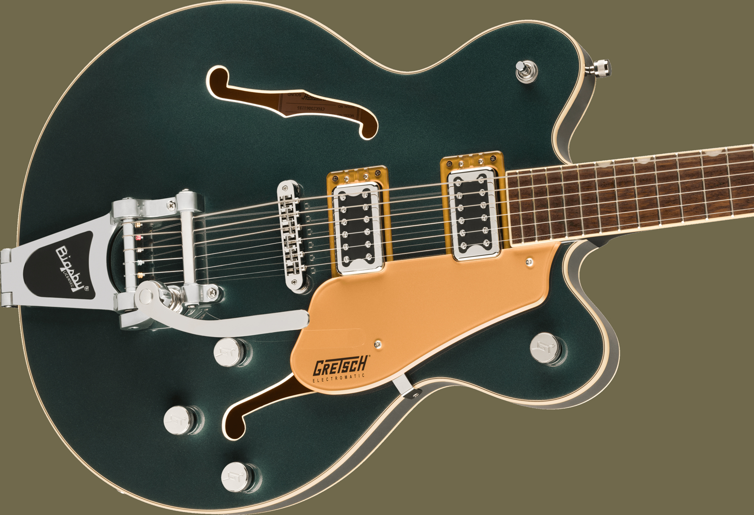 G5622T Electromatic® Center Block Double-Cut with Bigsby®, Laurel Fingerboard, Cadillac Green追加画像 G5622T Electromatic® Center Block Double-Cut with Bigsby®, Laurel Fingerboard, Cadillac Green追加画像