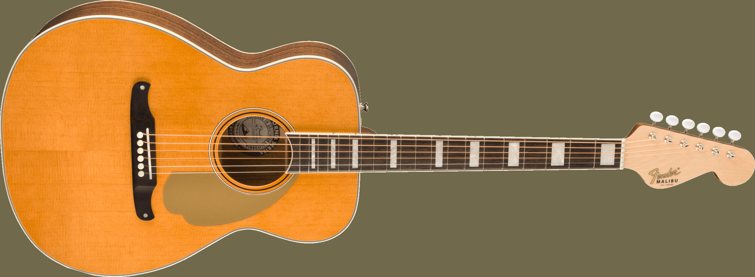 Malibu Vintage, Ovangkol Fingerboard, Gold Pickguard, Aged Natural追加画像 Malibu Vintage, Ovangkol Fingerboard, Gold Pickguard, Aged Natural追加画像