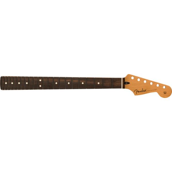 Fender-ネックSatin Roasted Maple Stratocaster® Neck, 22 Jumbo Frets, 12", Rosewood, Flat Oval Shape