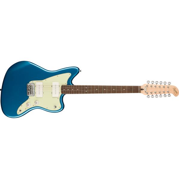 Squier-Paranormal Jazzmaster® XII, Laurel Fingerboard, Mint Pickguard, Lake Placid Blue