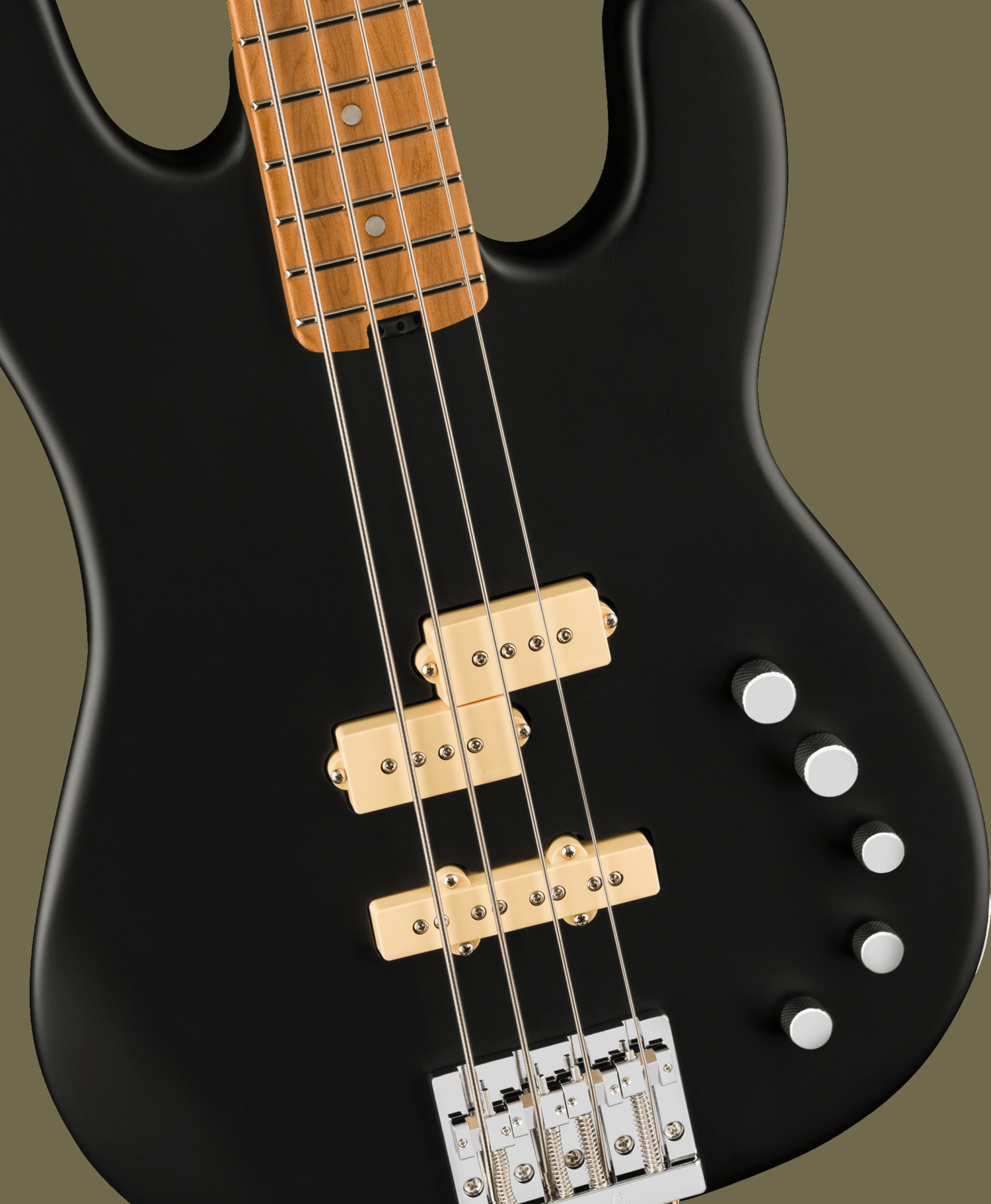 Pro-Mod San Dimas® Bass PJ IV, Caramelized Maple Fingerboard, Satin Black追加画像 Pro-Mod San Dimas® Bass PJ IV, Caramelized Maple Fingerboard, Satin Black追加画像