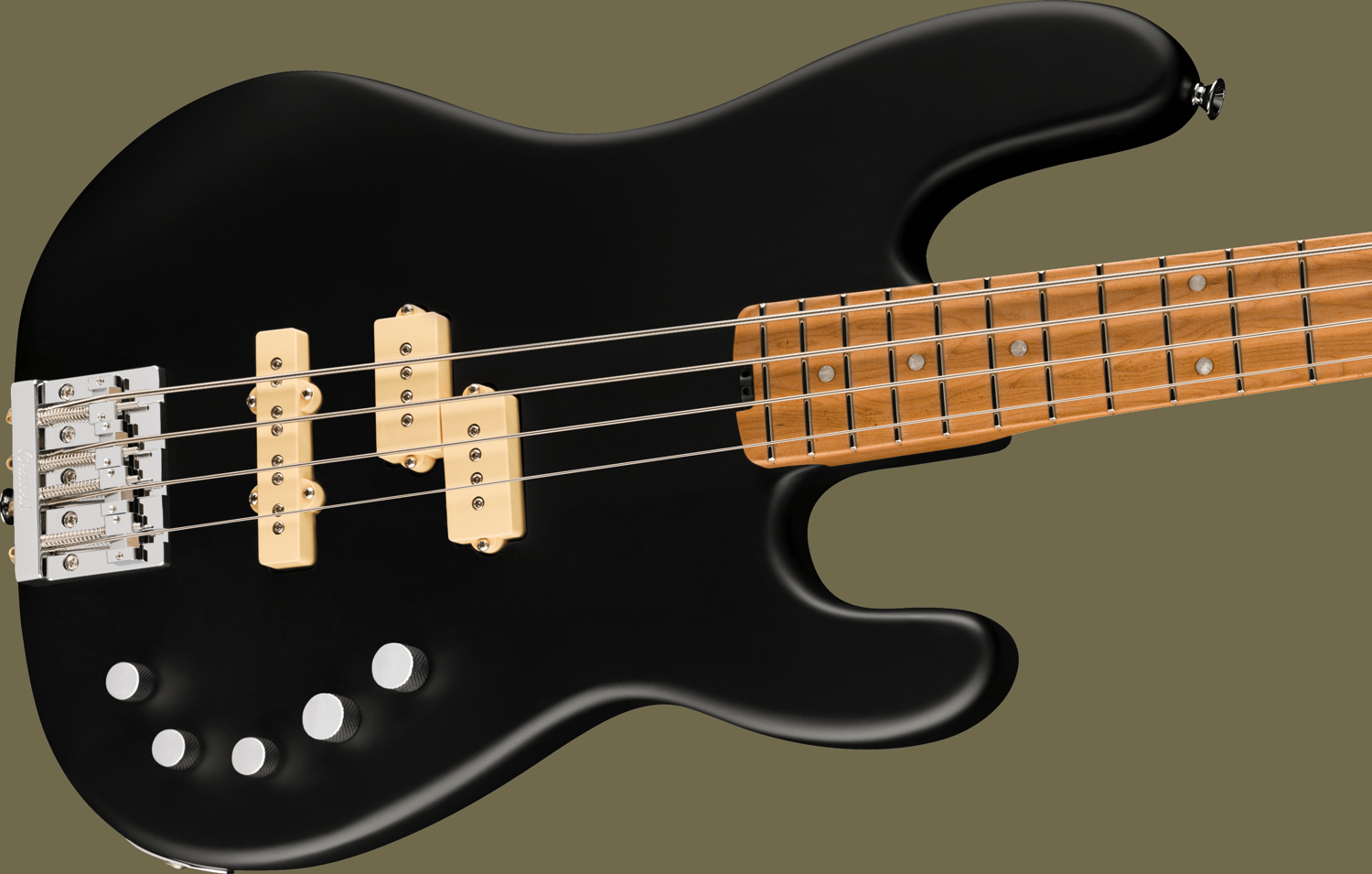 Pro-Mod San Dimas® Bass PJ IV, Caramelized Maple Fingerboard, Satin Black追加画像 Pro-Mod San Dimas® Bass PJ IV, Caramelized Maple Fingerboard, Satin Black追加画像