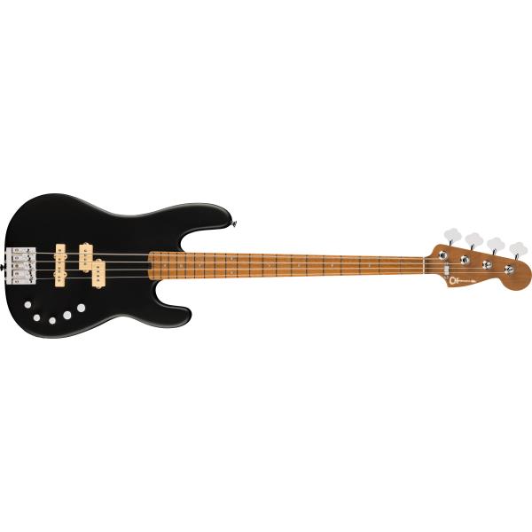 Charvel-Pro-Mod San Dimas® Bass PJ IV, Caramelized Maple Fingerboard, Satin Black