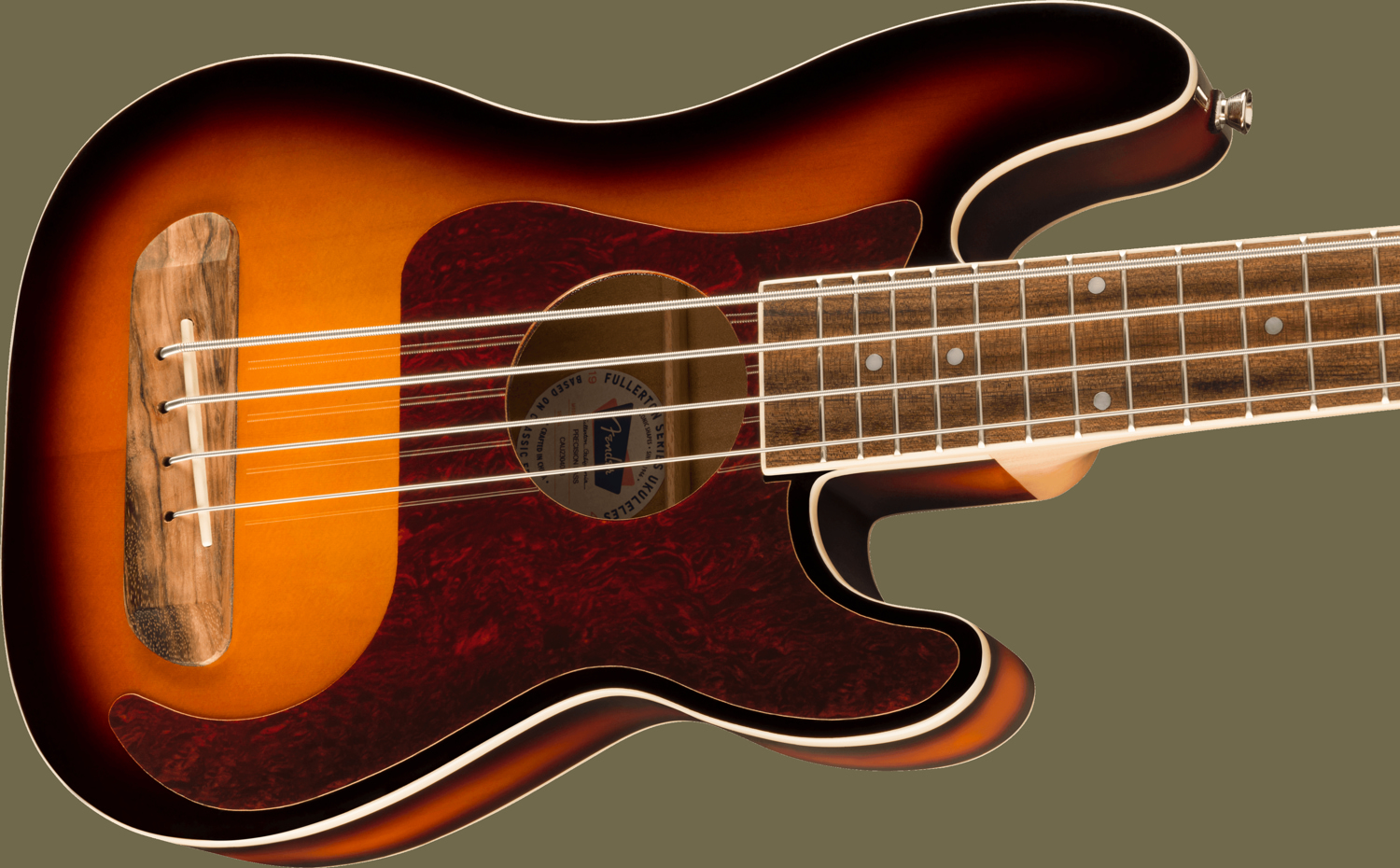 Fullerton Precision Bass® Uke, Walnut Fingerboard, Tortoiseshell Pickguard, 3-Color Sunburst追加画像 Fullerton Precision Bass® Uke, Walnut Fingerboard, Tortoiseshell Pickguard, 3-Color Sunburst追加画像