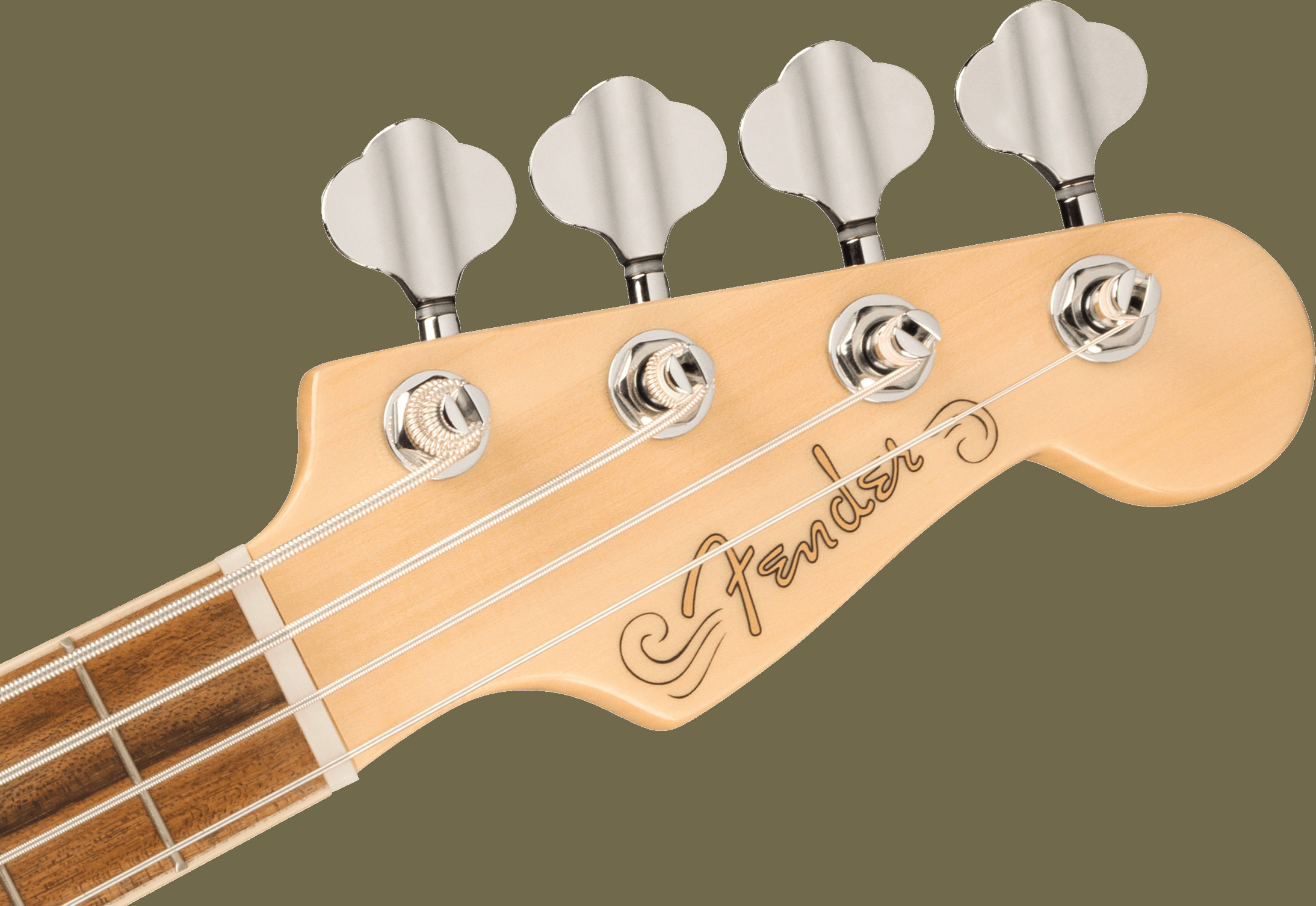 Fullerton Precision Bass® Uke, Walnut Fingerboard, Tortoiseshell Pickguard, Olympic White追加画像 Fullerton Precision Bass® Uke, Walnut Fingerboard, Tortoiseshell Pickguard, Olympic White追加画像