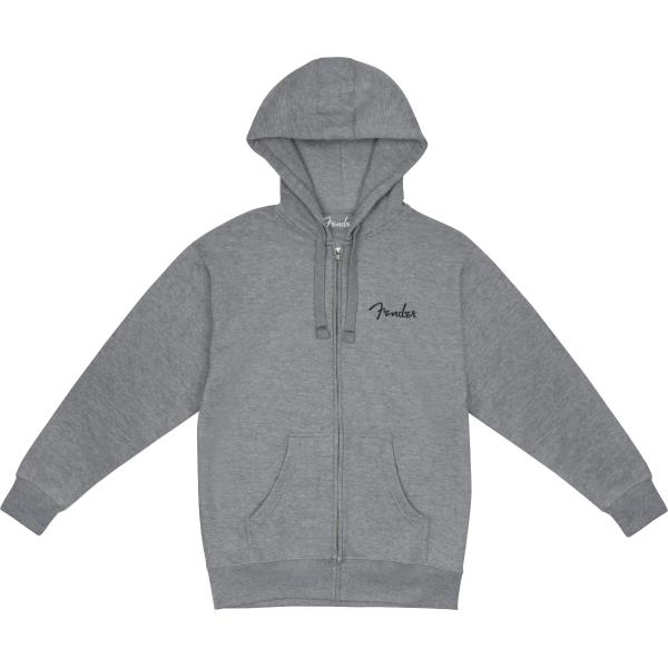 Fender-パーカーFender® Spaghetti Small Logo Zip Front Hoodie, Athletic Gray, S