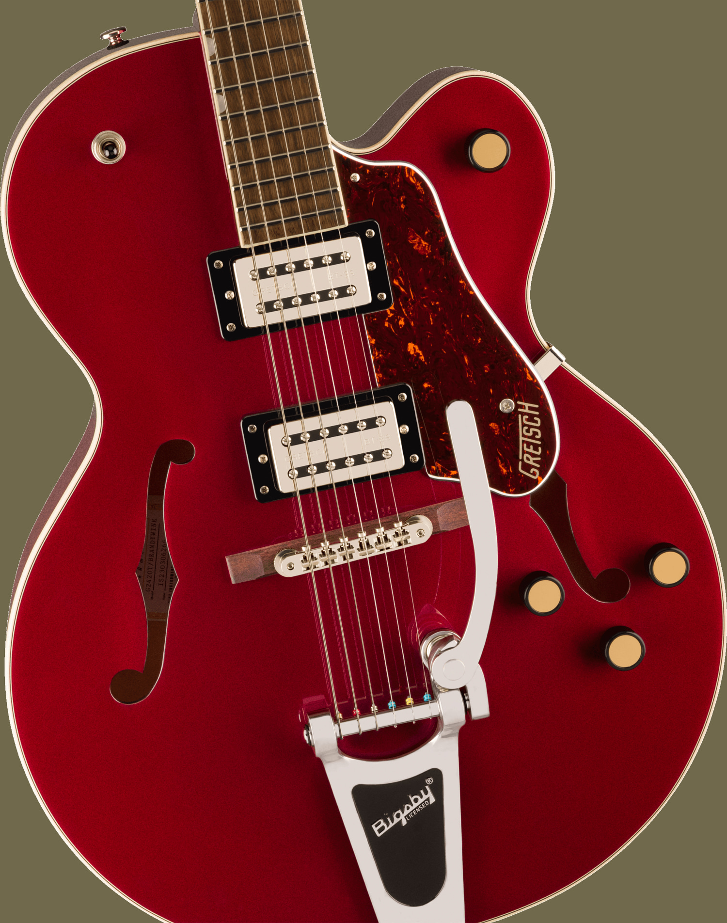G2420T Streamliner™ Hollow Body with Bigsby®, Laurel Fingerboard, Broad'Tron™ BT-3S Pickups, Brandywine追加画像 G2420T Streamliner™ Hollow Body with Bigsby®, Laurel Fingerboard, Broad'Tron™ BT-3S Pickups, Brandywine追加画像