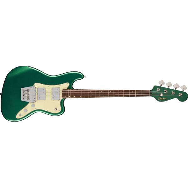 Squier-Paranormal Rascal Bass HH, Laurel Fingerboard, Mint Pickguard, Sherwood Green