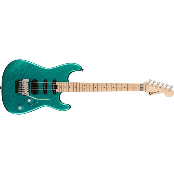 Charvel-エレキギターPro-Mod San Dimas Style 1 HSS FR M, Maple Fingerboard, Aqua Flake