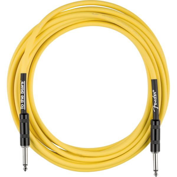 Fender-楽器用ケーブルTom DeLonge 10' To The Stars Instrument Cable, Graffiti Yellow