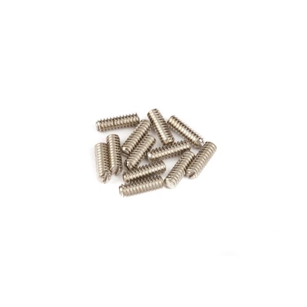Fender-サドル高調整用スクリューAmerican Vintage Telecaster® Saddle Height Screws, 6-32 x 7/16" Slotted, Nickel (12)