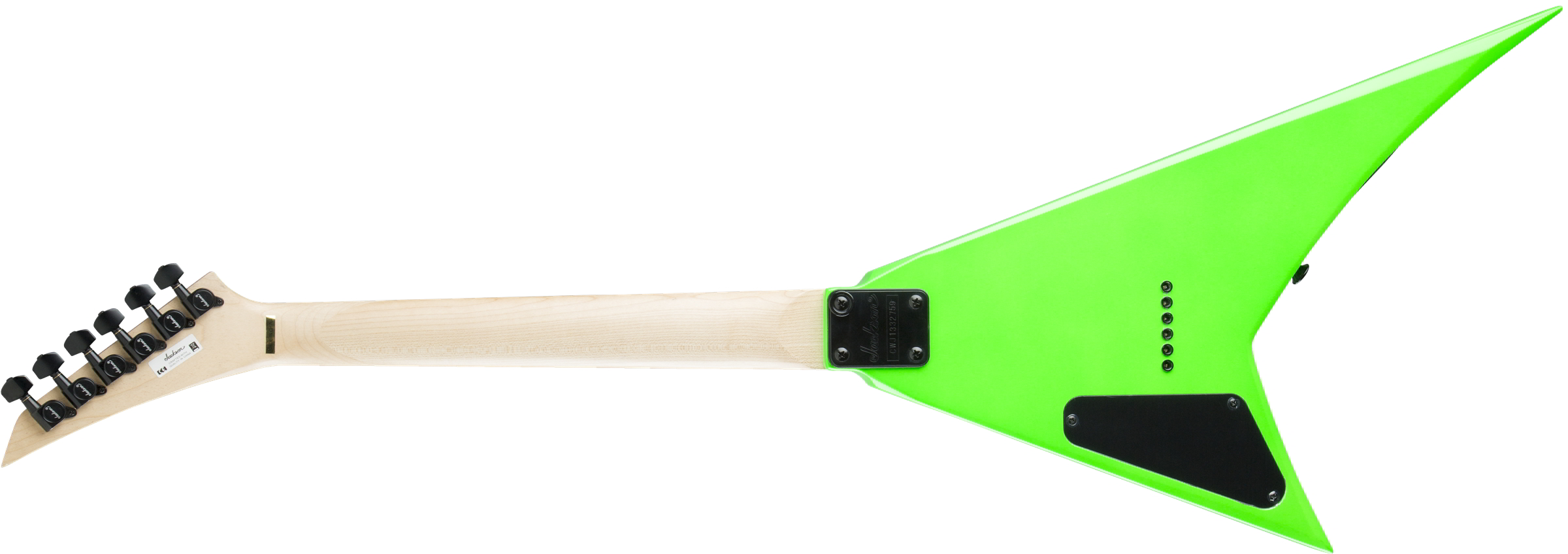 JS Series RR Minion JS1X, Amaranth Fingerboard, Neon Green背面画像 JS Series RR Minion JS1X, Amaranth Fingerboard, Neon Green背面画像