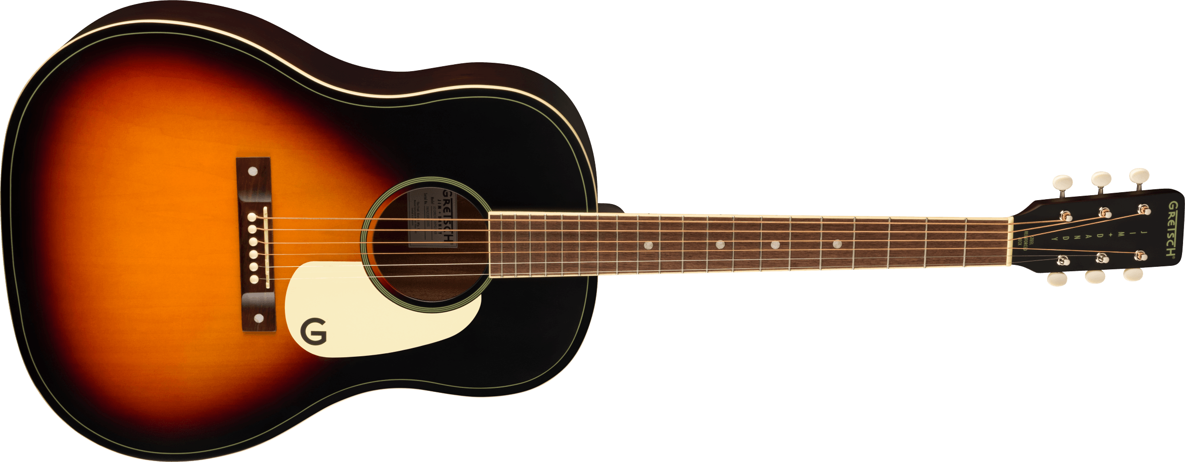 Jim Dandy™ Dreadnought, Walnut Fingerboard, White Pickguard, Rex Burst追加画像 Jim Dandy™ Dreadnought, Walnut Fingerboard, White Pickguard, Rex Burst追加画像