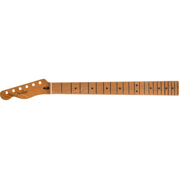 Fender-ネックSatin Roasted Maple Telecaster® LH Neck, 22 Jumbo Frets, 12", Maple, Flat Oval Shape