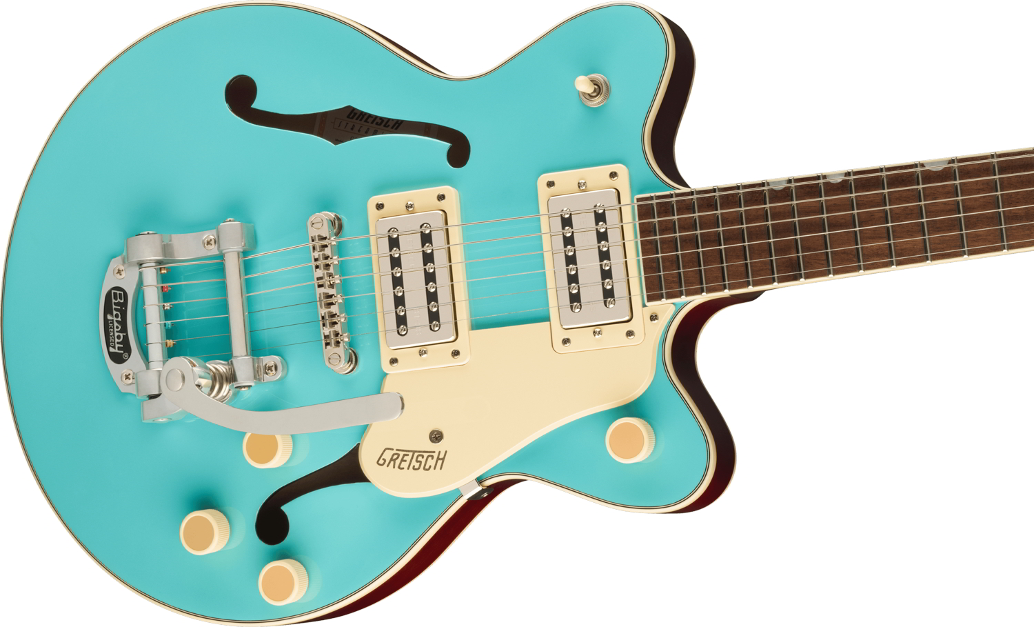 G2655T Streamliner™ Center Block Jr. Double-Cut with Bigsby®, Laurel Fingerboard, Tropico追加画像 G2655T Streamliner™ Center Block Jr. Double-Cut with Bigsby®, Laurel Fingerboard, Tropico追加画像