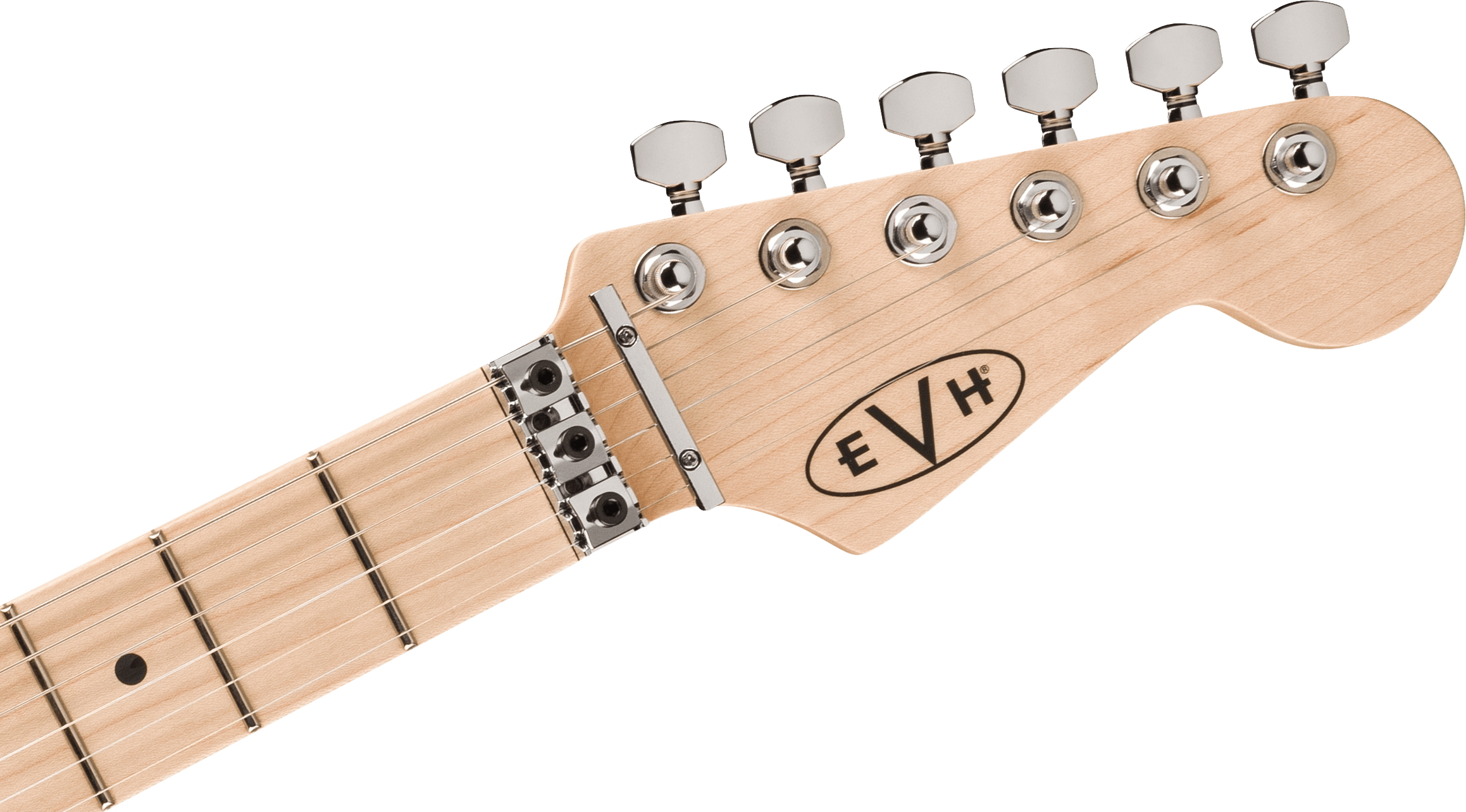 EVH® Striped Series Circles, Maple Fingerboard, White and Black追加画像 EVH® Striped Series Circles, Maple Fingerboard, White and Black追加画像