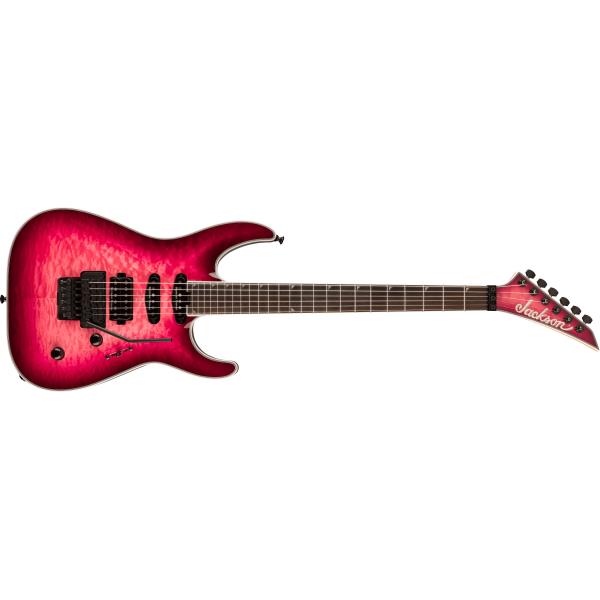 Jackson-エレキギターPro Plus Series Soloist™ SLA3Q, Ebony Fingerboard, Fuschia Burst