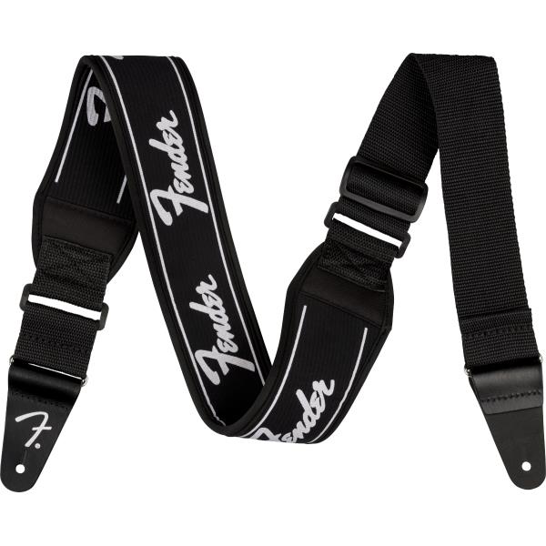 Fender-ストラップSwell™ Neoprene Logo Strap, Running Logo, 2.5"