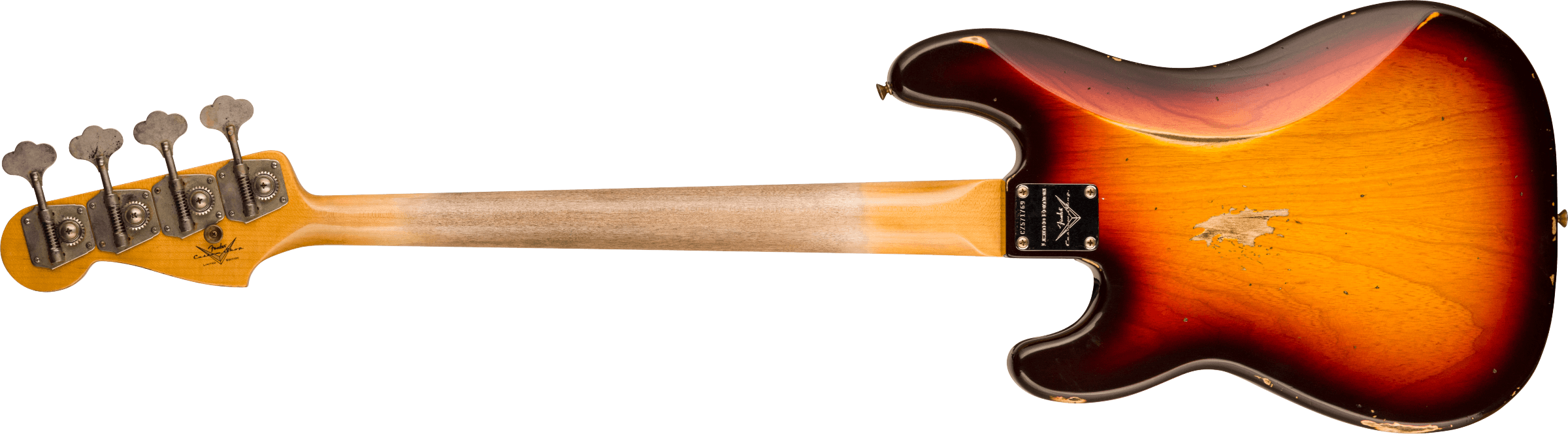 Limited Edition P-Jazz® Bass Relic®, 1-Piece Quartersawn Maple Neck Fingerboard, Chocolate 3-Color Sunburst追加画像 Limited Edition P-Jazz® Bass Relic®, 1-Piece Quartersawn Maple Neck Fingerboard, Chocolate 3-Color Sunburst追加画像