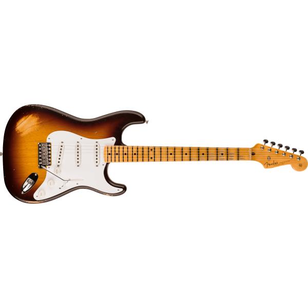 Fender Custom Shop-ストラトキャスターLimited Edition Fat 1954 Stratocaster® Relic® with Closet Classic Hardware, 1-Piece Quartersawn Maple Neck Fingerboard, Wide-Fade Chocolate 2-Color Sunburst