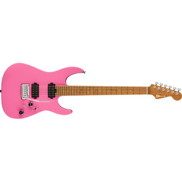 Charvel-エレキギターPro-Mod DK24 HH 2PT CM, Caramelized Maple Fingerboard, Bubblegum Pink