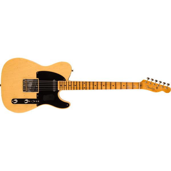 Fender Custom Shop-テレキャスター1954 Telecaster® Journeyman Relic®, 1-Piece Rift Sawn Maple Neck Fingerboard, Aged Nocaster® Blonde