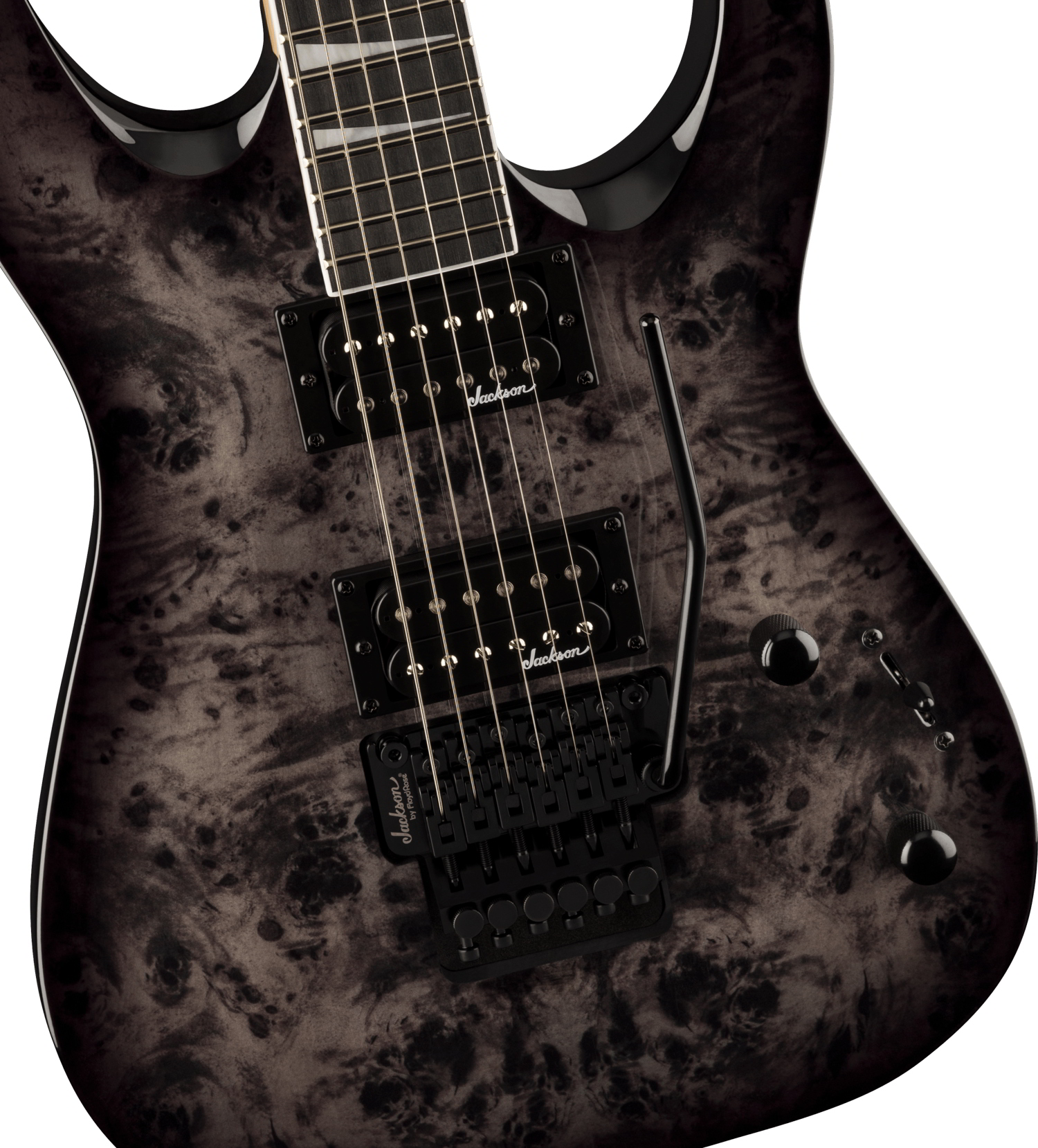 JS Series Dinky® JS32 DKAP, Amaranth Fingerboard, Transparent Black追加画像 JS Series Dinky® JS32 DKAP, Amaranth Fingerboard, Transparent Black追加画像