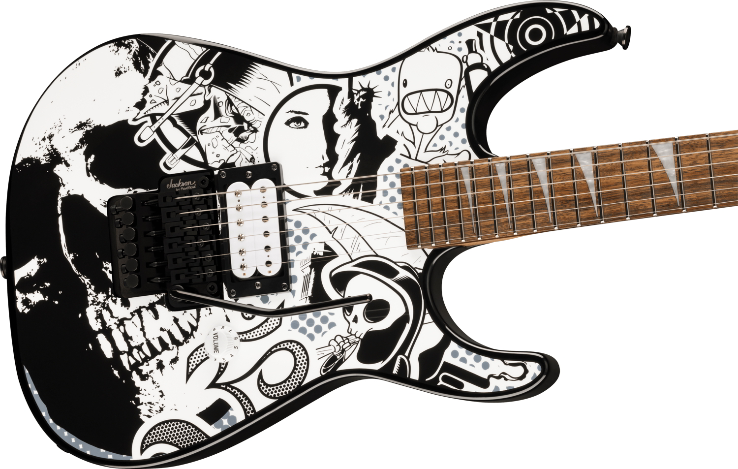 X Series Dinky® DK1 H, Laurel Fingerboard, Skull Kaos追加画像 X Series Dinky® DK1 H, Laurel Fingerboard, Skull Kaos追加画像