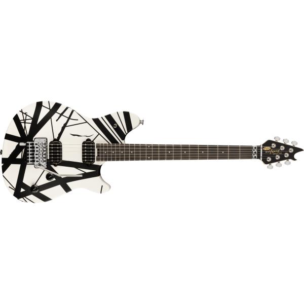 EVH-エレキギターWolfgang® Special Striped Series, Ebony Fingerboard, Black and White