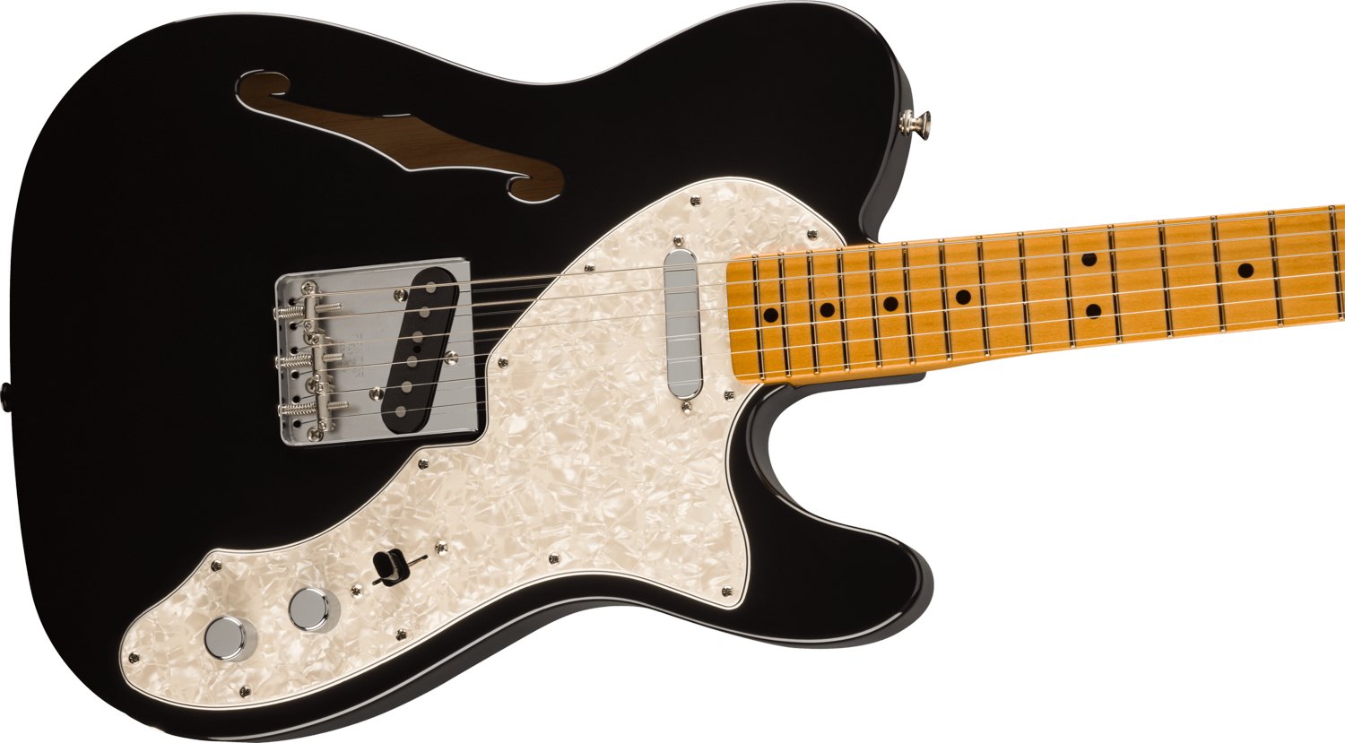 Vintera® II '60s Telecaster® Thinline, Maple Fingerboard, Black追加画像 Vintera® II '60s Telecaster® Thinline, Maple Fingerboard, Black追加画像