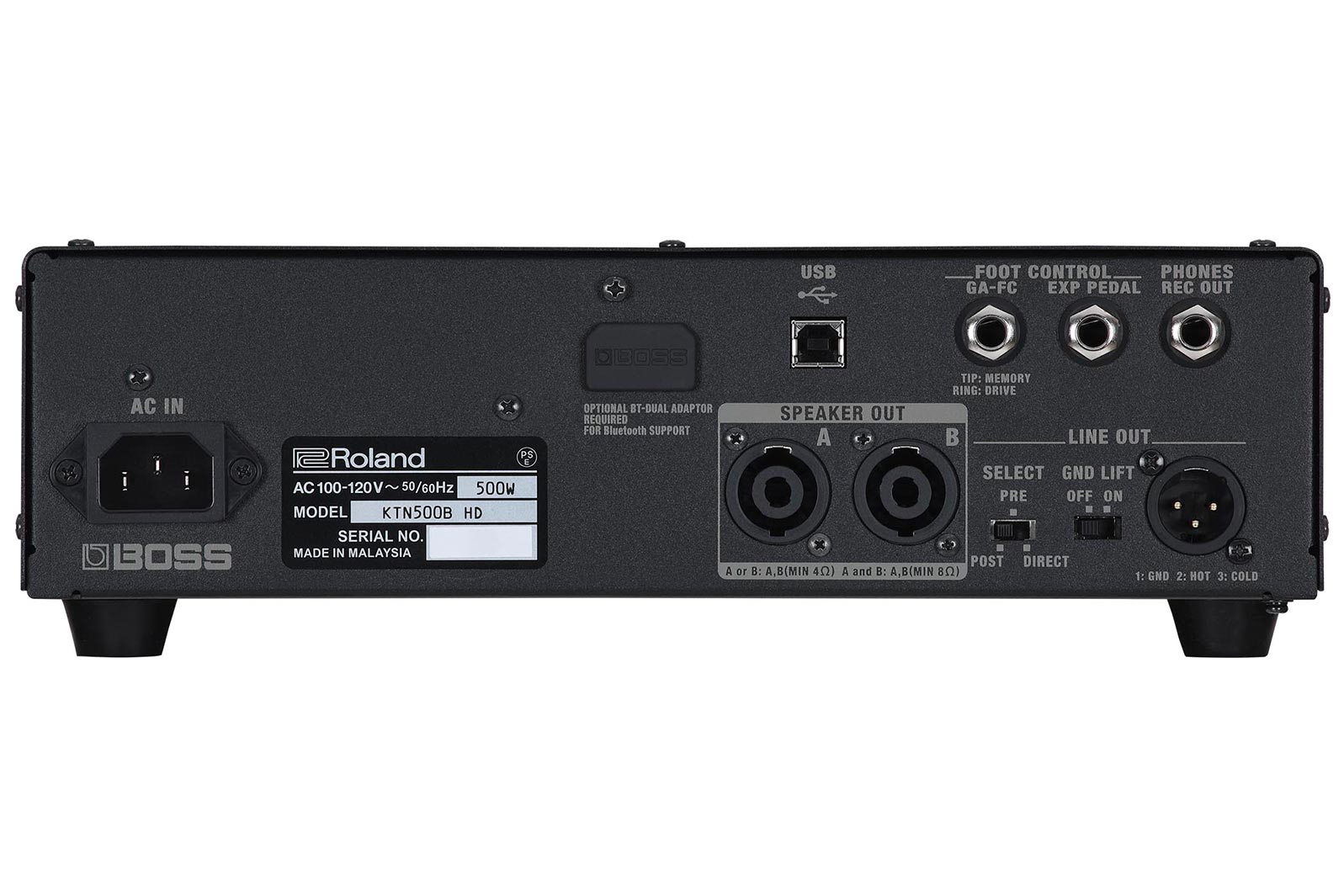 KATANA-500 Bass Head KTN-500B HD背面画像 KATANA-500 Bass Head KTN-500B HD背面画像