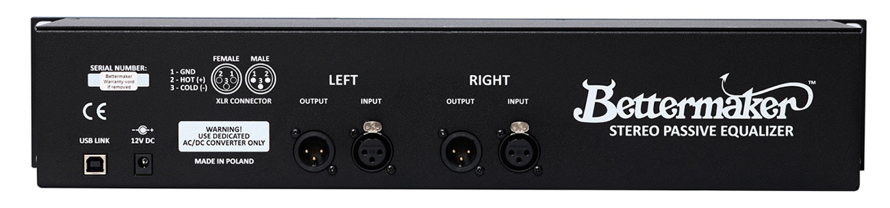 Vacuum Stereo Passive Equalizer背面画像 Vacuum Stereo Passive Equalizer背面画像