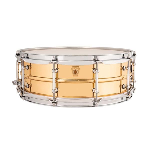 Ludwig-スネアドラムLB550T 5" x 14" Polished Bronze With Tube Lugs