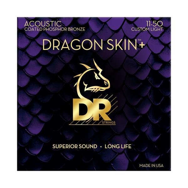 DR Strings-アコースティックギター用弦DAP-11 Coated Phosphor Custom Light 11-50